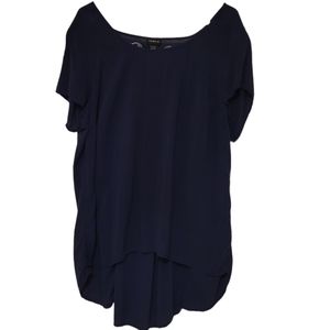 ✨️CLEARANCE✨️ Torrid size 2 navy blue keyhole tunic